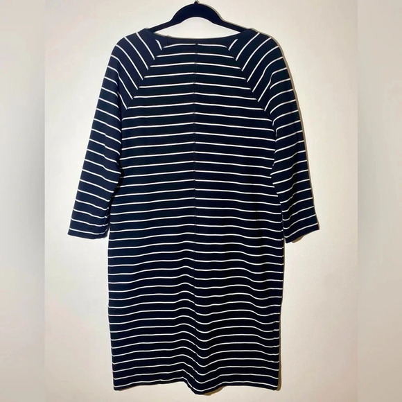 Striped Black and White Dress - Picture 2 of 3